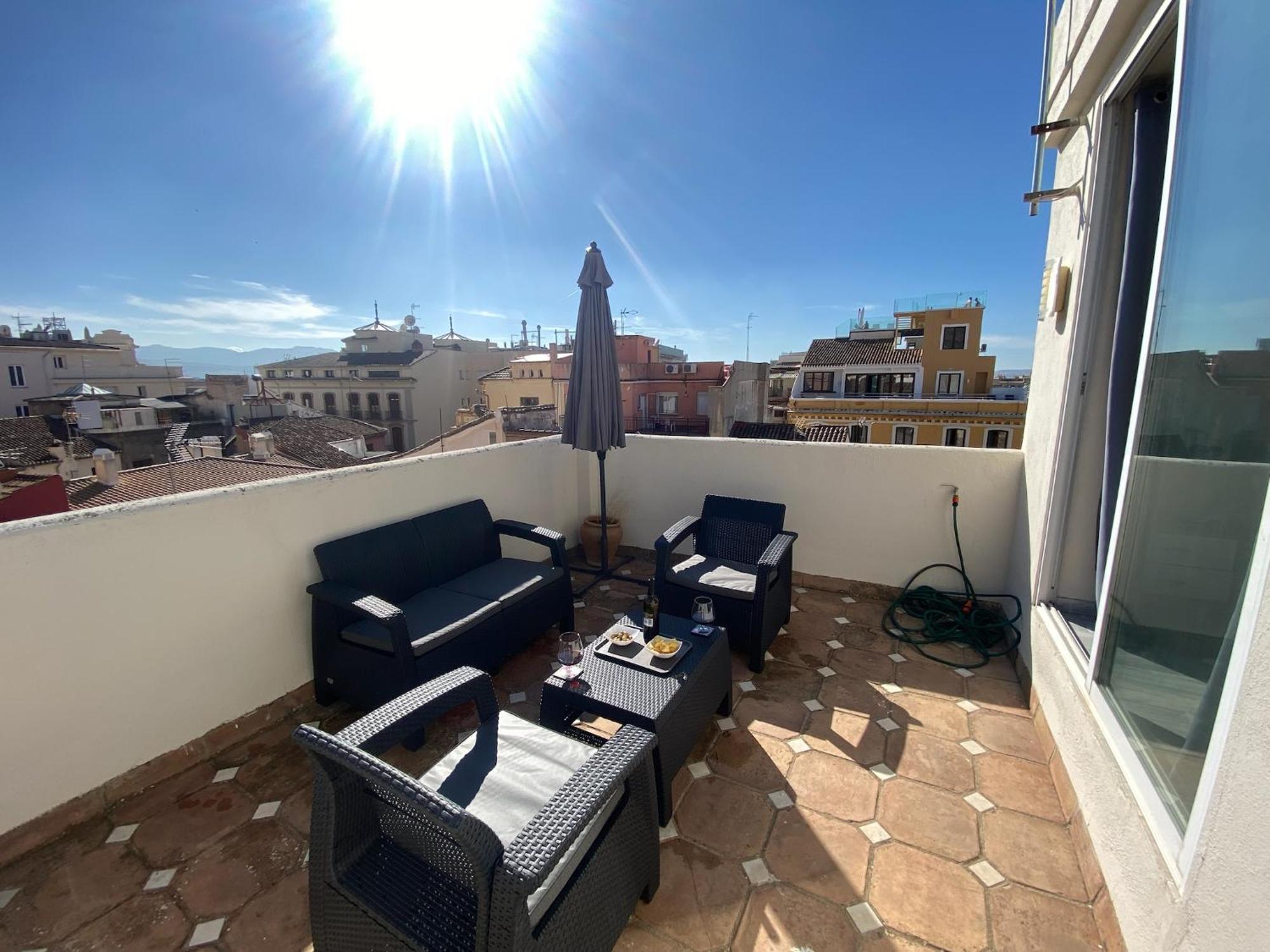 Atico Con Vistas En Granada Centroアパートメント エクステリア 写真