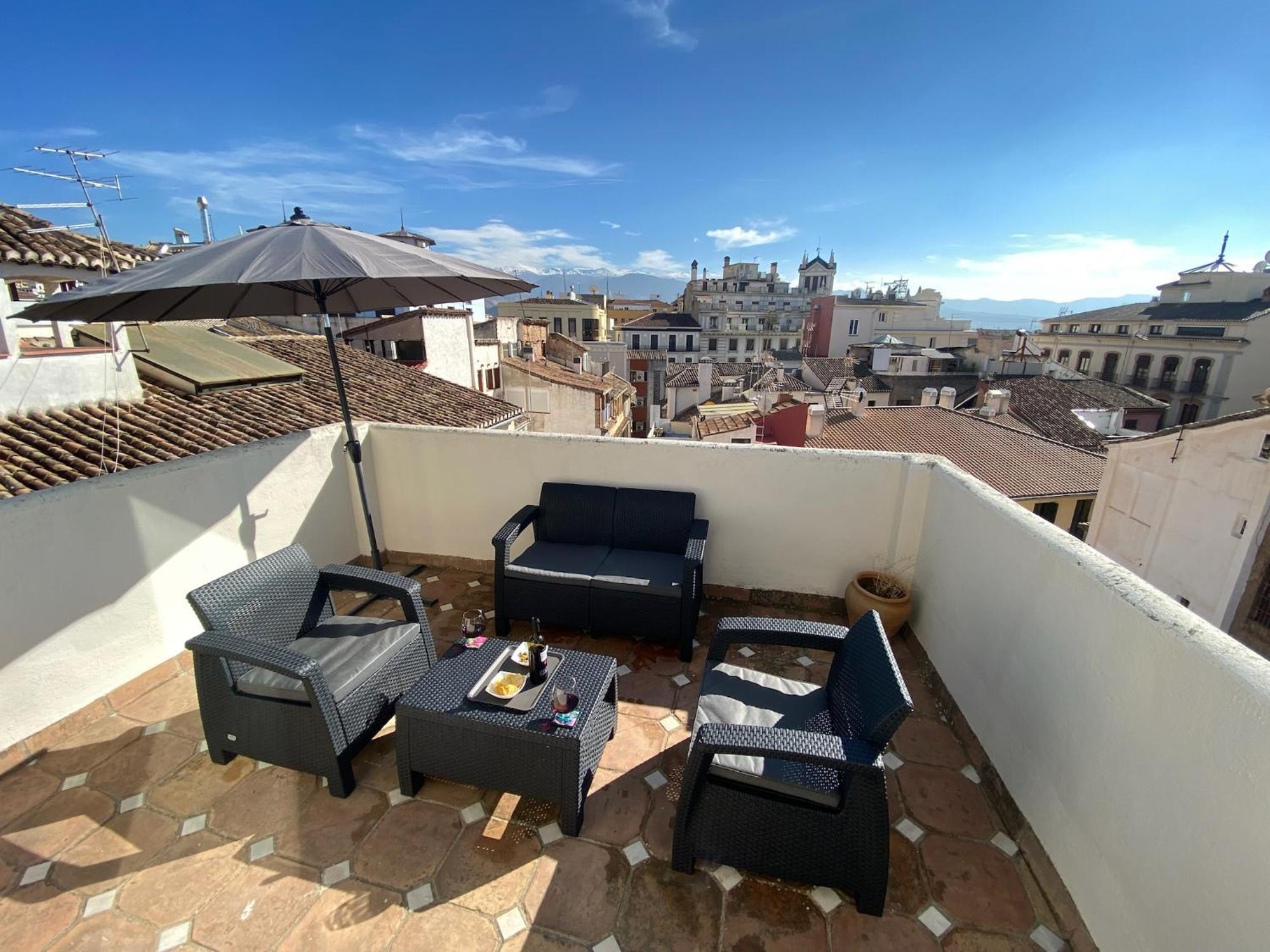 Atico Con Vistas En Granada Centroアパートメント エクステリア 写真